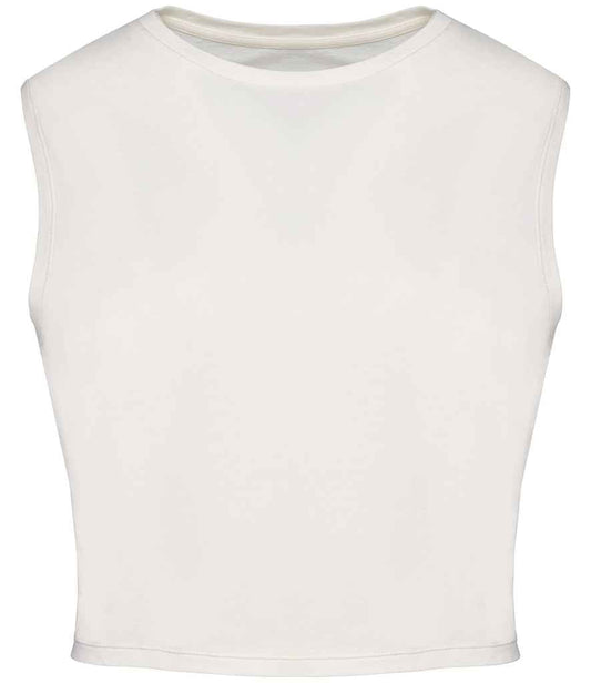 Organic Faded Cropped Tank Top: Womens
