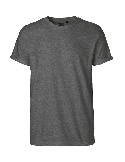 Fairtrade Organic Rolled Sleeve T-shirt: Mens
