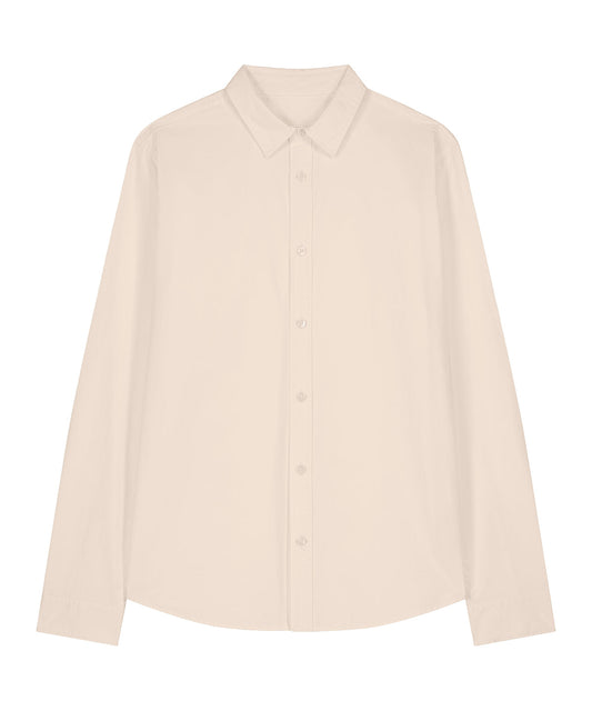 Organic Poplin Long Sleeve Shirt: Womens