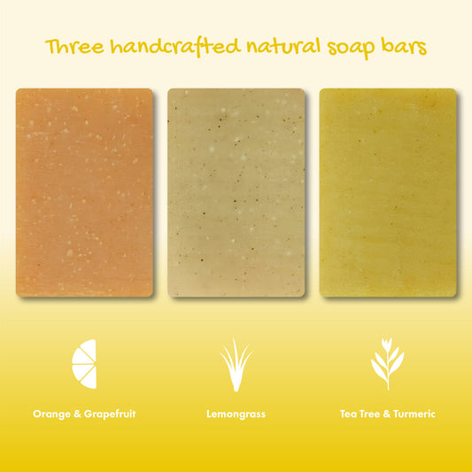 Trio Gift Set - Orange & Grapefruit, Lemongrass, Tea Tree & Turmeric