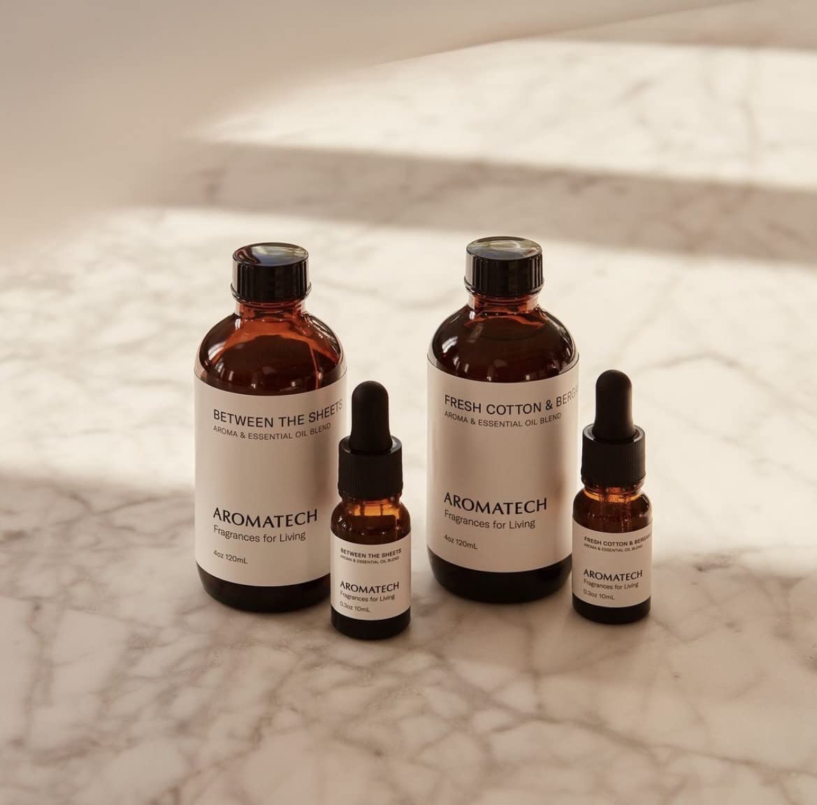 AromaTech Fresh Cotton & Bergamot Essential Oil Blend – Luxury Hotel Aromatherapy (0.3 oz / 10 mL)