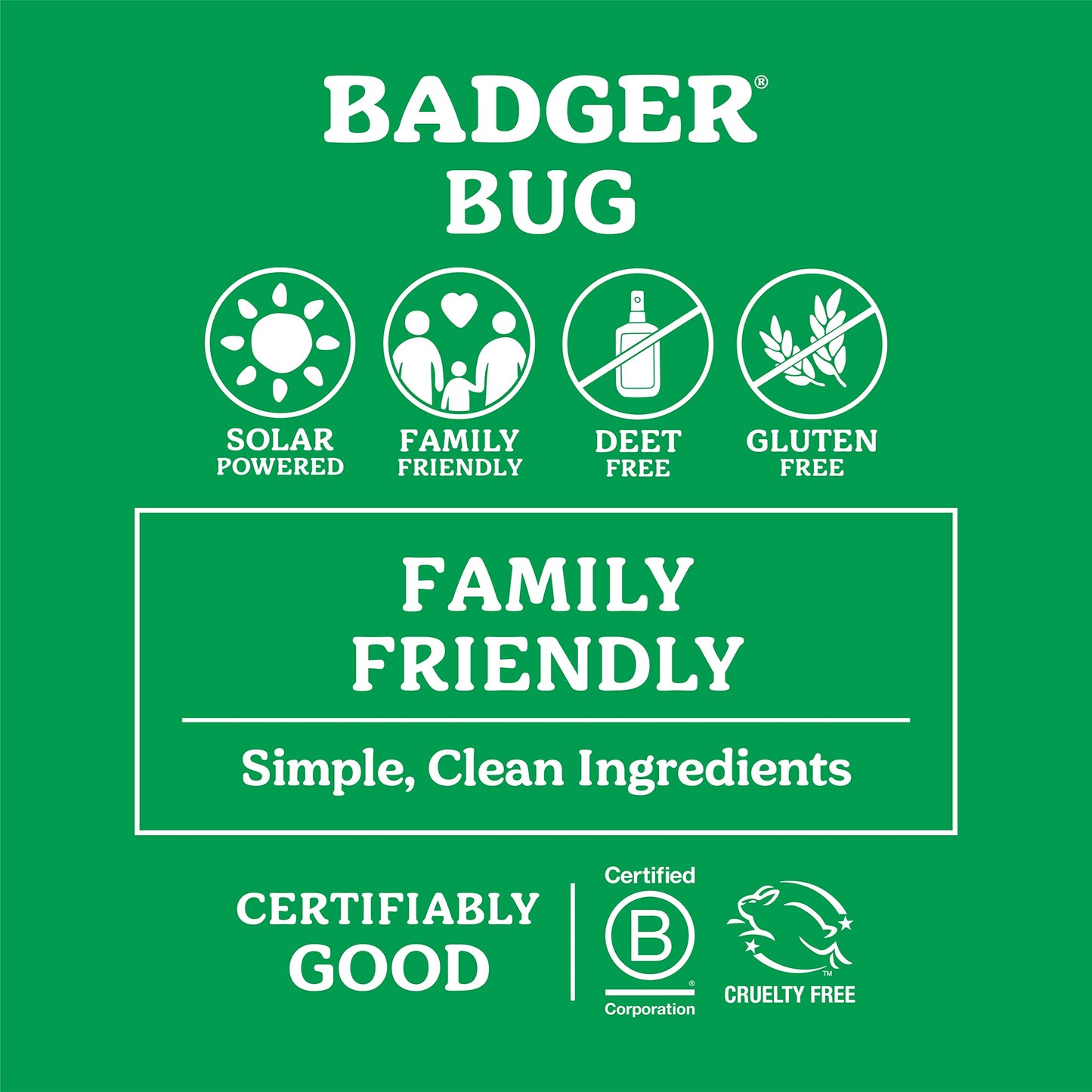 Badger Bug Spray | All-Natural Family-Friendly Mosquito Repellent with Organic Essential Oils | 4 fl oz (2-Pack)