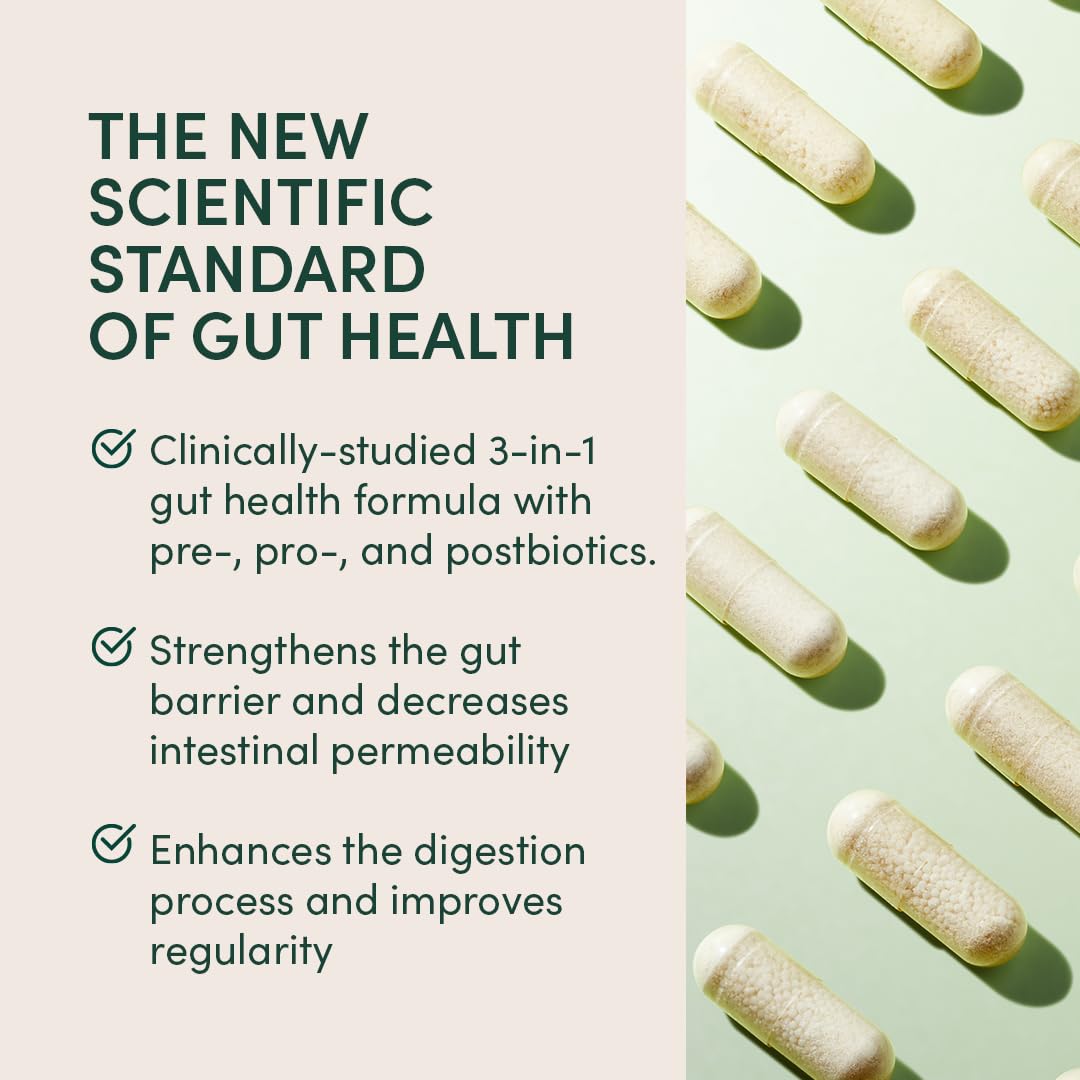 Beekeeper's Naturals Complete Gut Health – 3-in-1 Probiotic, Prebiotic & Postbiotic (Gluten-Free, 20ct)