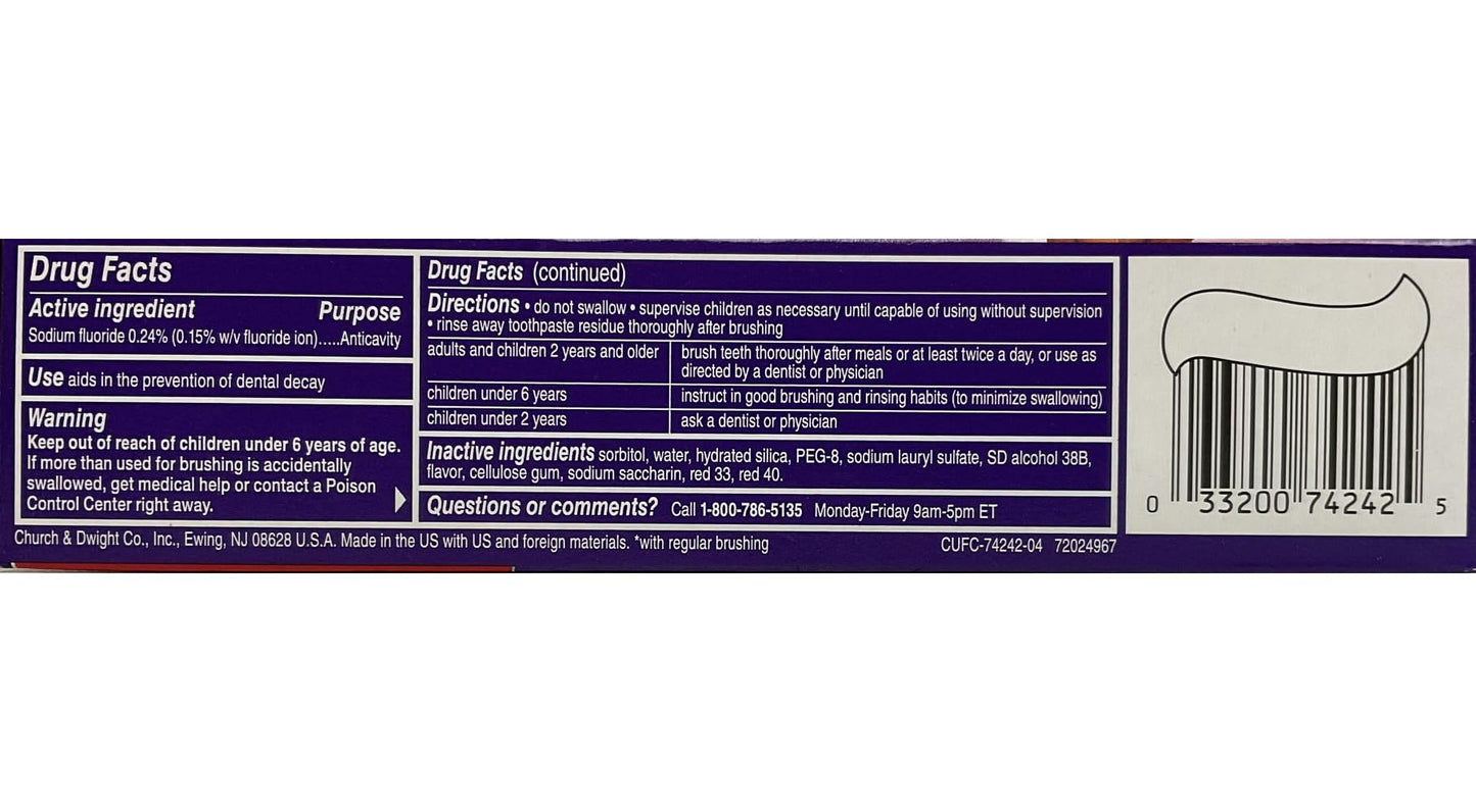 Close-Up Fluoride Toothpaste – Freshening Red Gel, 4 oz (Pack of 12)