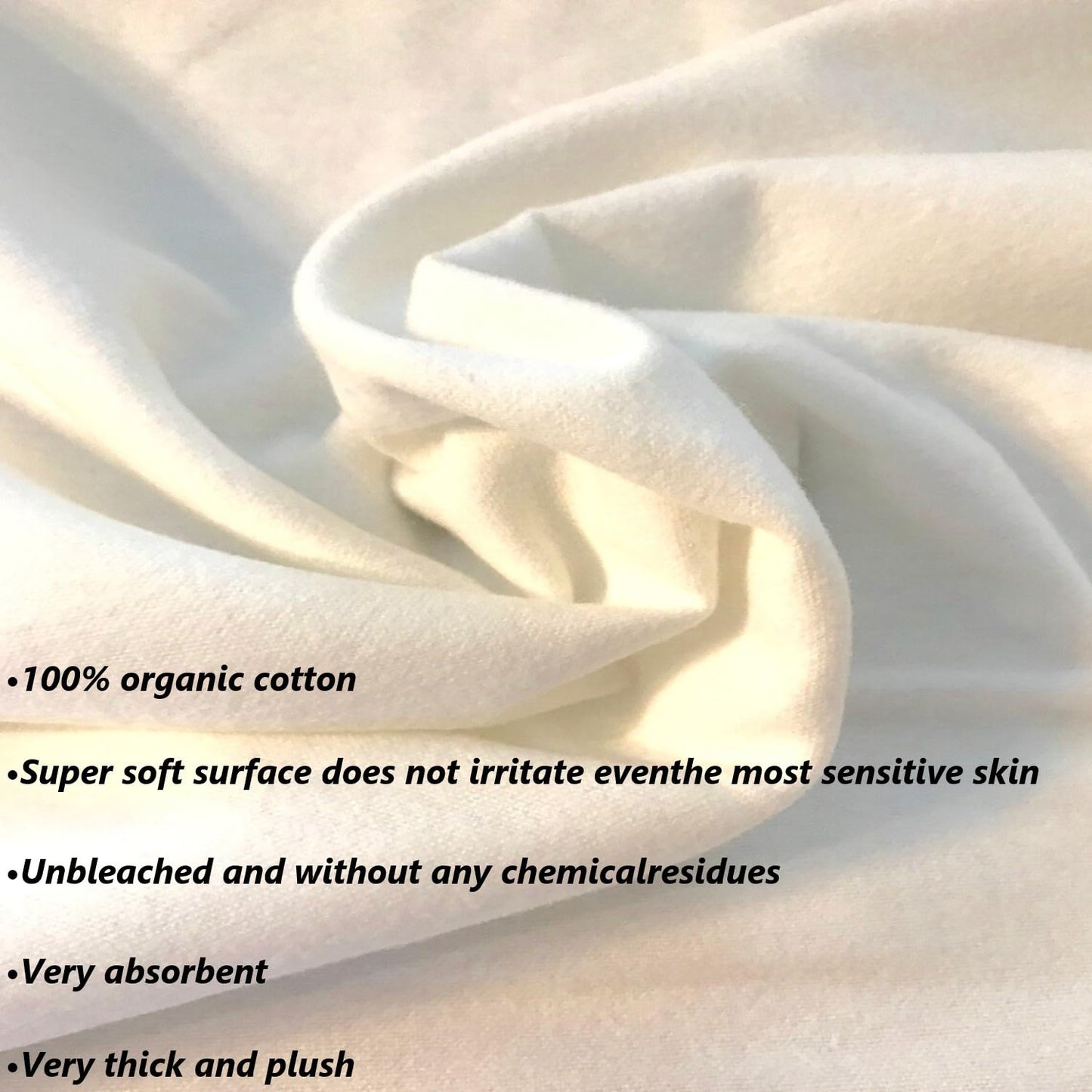 Two-Piece Organic Cotton Flannel for Castor Oil Pack | Reusable Pads