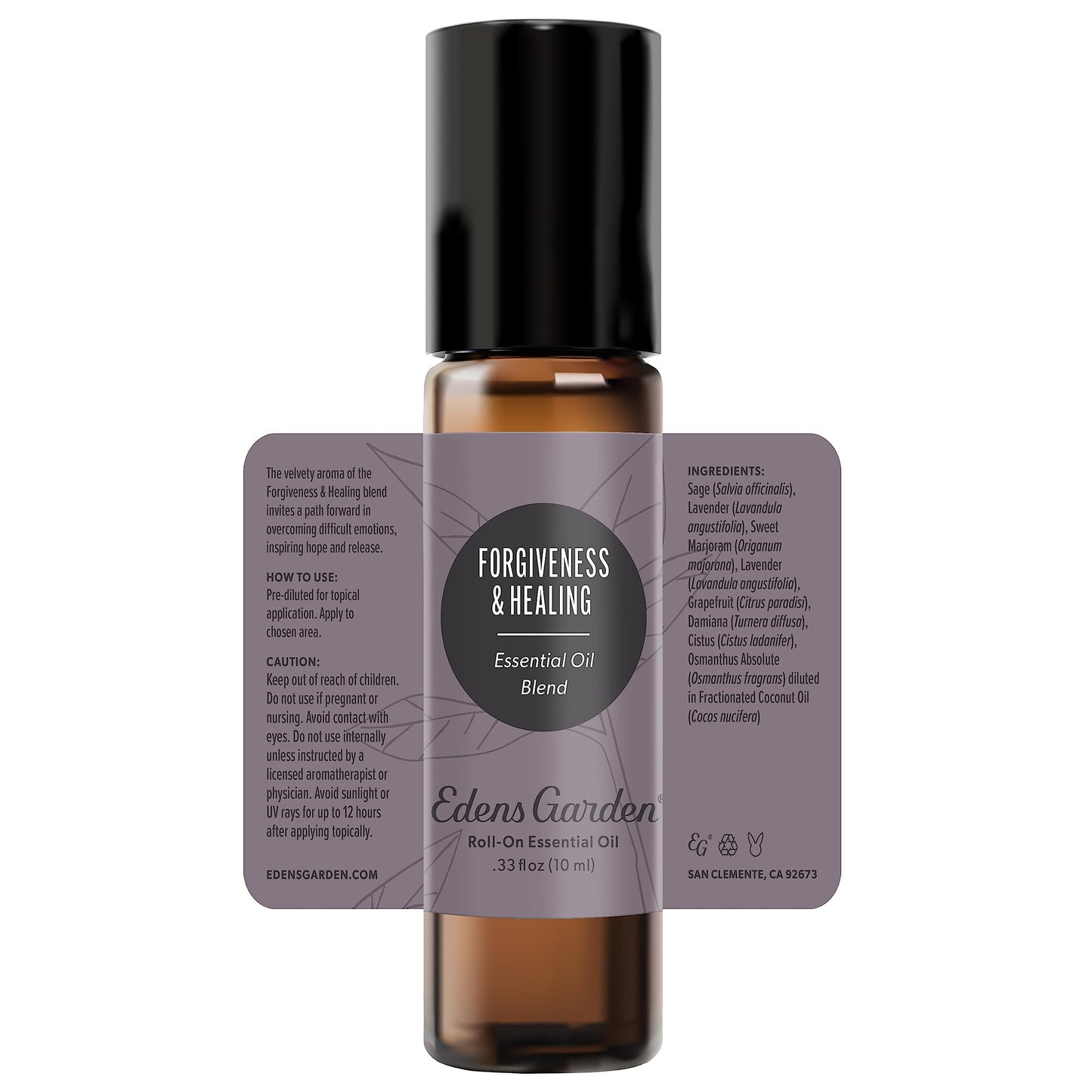 Edens Garden Forgiveness & Healing Essential Oil Roll-On – 10 ml, Pure Premium Grade