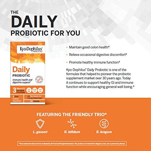 Kyolic Kyo-Dophilus Daily Probiotic for Immune Health | Digestive Support