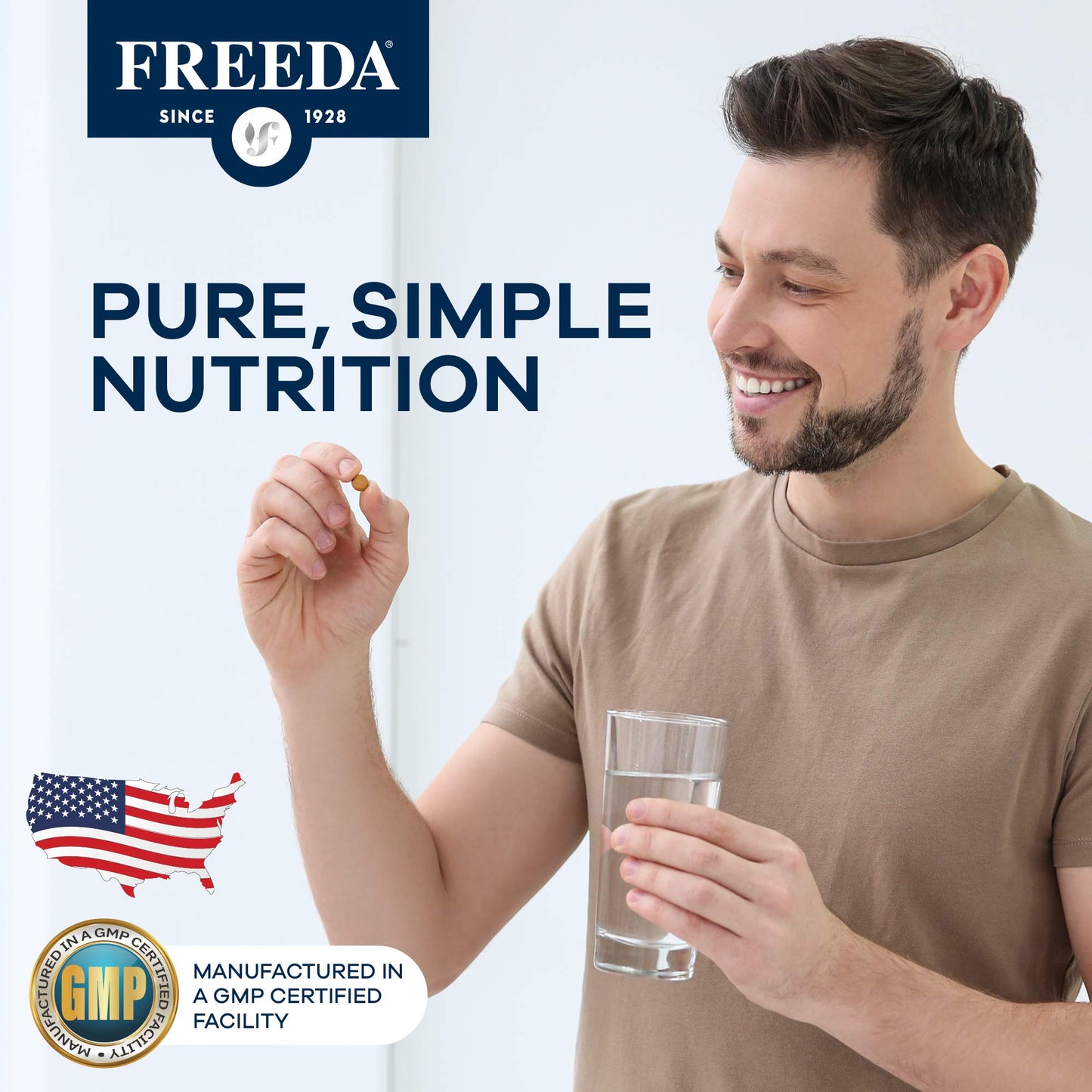 Freedavite Tiny Tablet – Moderate Multivitamin for Men & Women | 100 Count