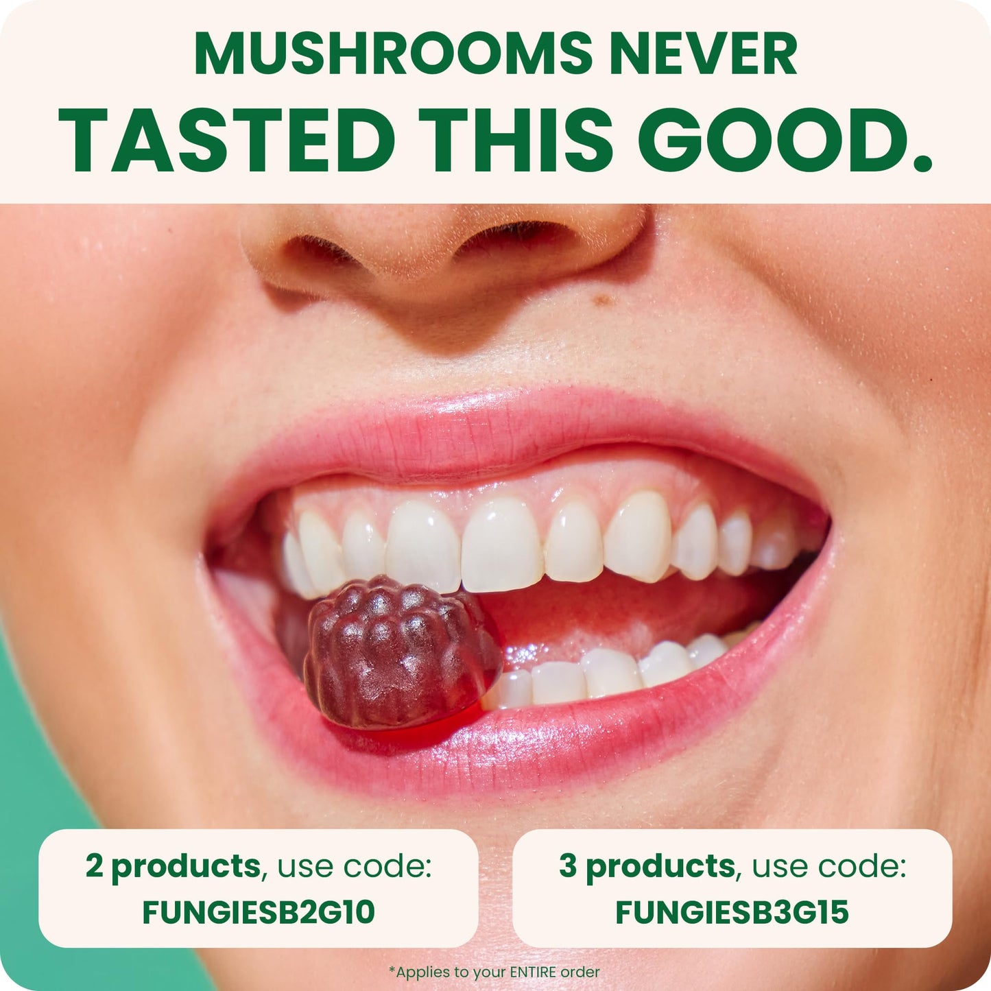 Fungies Reishi Mushroom Gummies Apple – 60 Servings | Immune Support & Relaxation