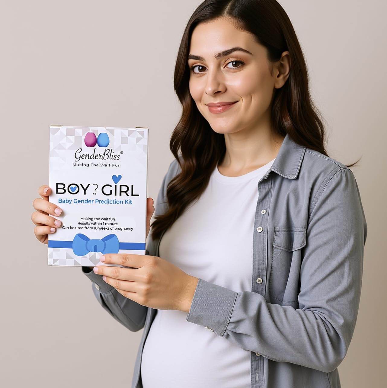 GenderBlissĀ® Early Gender Prediction Test Kit - Home Gender Reveal at 10 Weeks