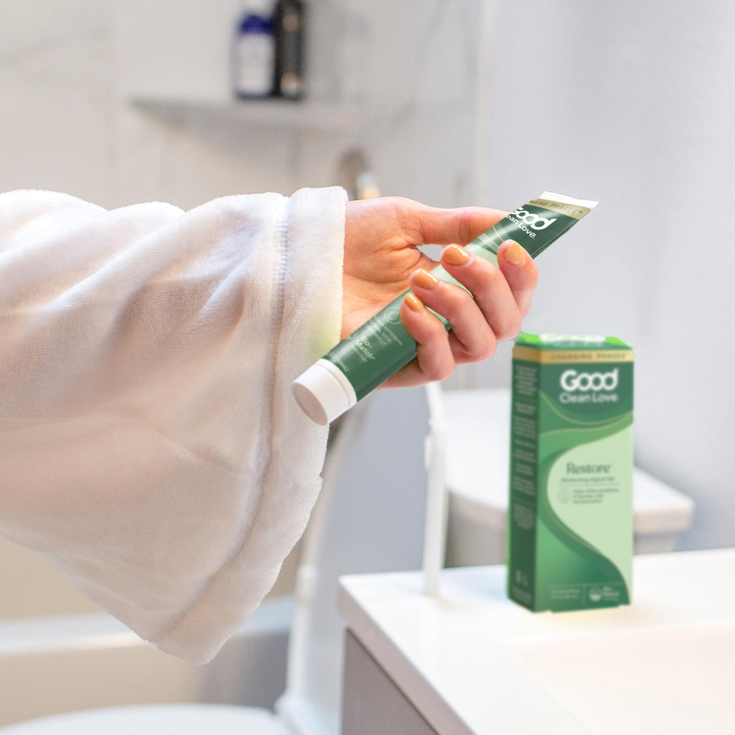 Good Clean Love Restore Moisturizing Vaginal Gel – pH-Balanced, Water-Based Lubricant with Aloe Vera & Lactic Acid | 2 Oz (2-Pack)