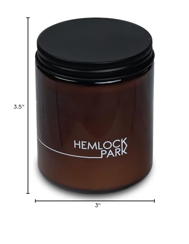 Hemlock Park Crackling Wood Wick Candle – Coconut Wax 8 oz (Yuzu Citrus)