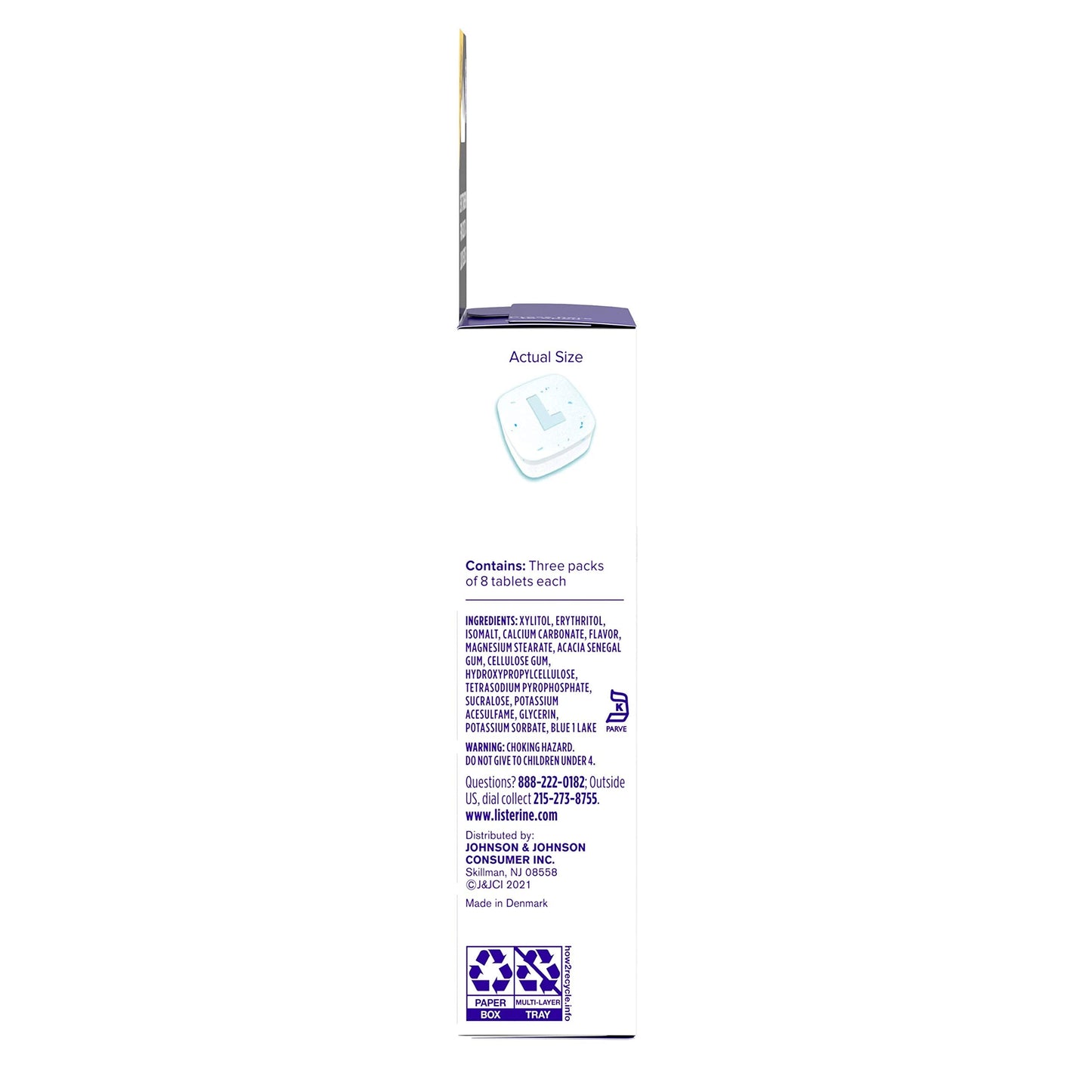 Listerine Ready! Tabs Whitening Chewables Polar Mint – 24 ct