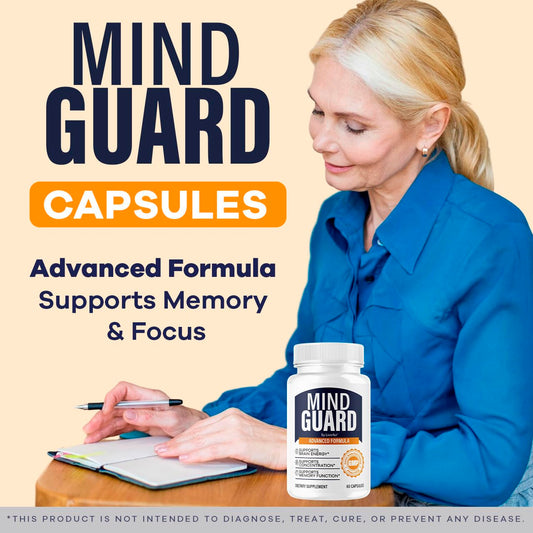(2 Pack) Mind Guard Brain Supplement - Memory & Focus Support, 120 Capsules