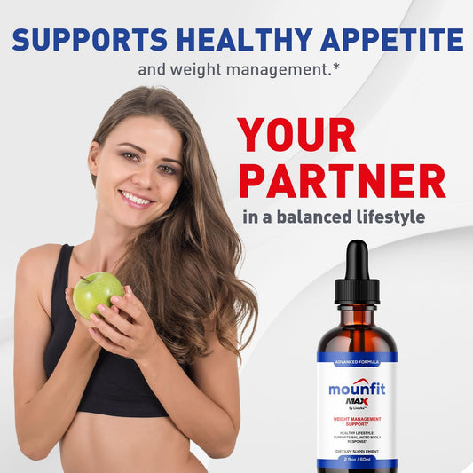 (2 Pack) Mounfit Drops Max – Official Moun Fit Drops Max Liquid Supplement, Maximum Strength