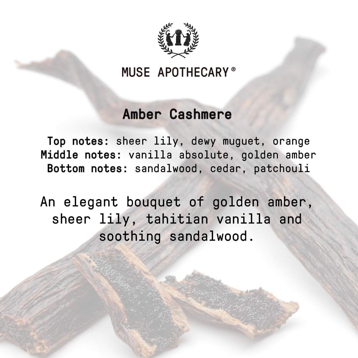 Muse Apothecary Linen Ritual Linen Mist – Amber Cashmere, 4 oz, 2 Pack