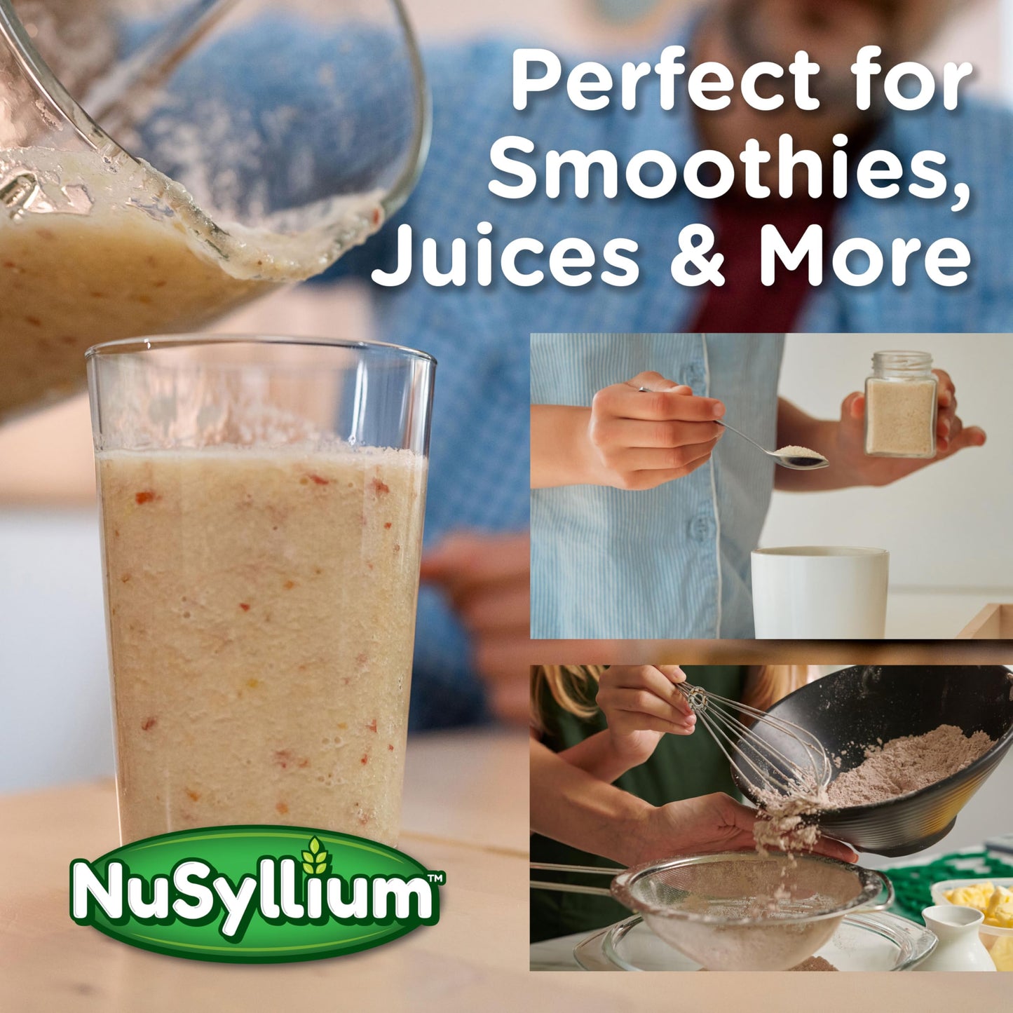NuSyllium Ultra Psyllium Husk Powder Organic 10.7 oz – Sugar Free Keto Fiber