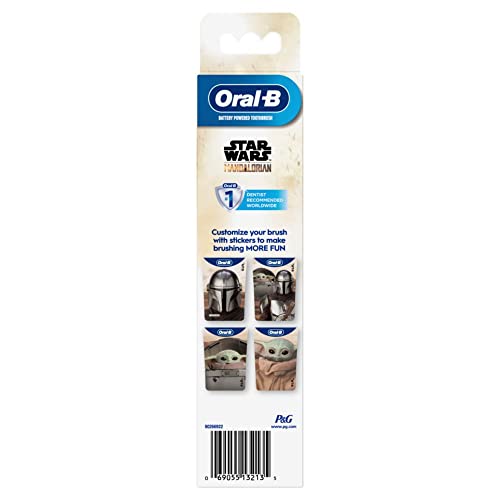 Oral-B Kid's Battery Toothbrush Featuring Star Wars The Mandalorian – For Kids 3+