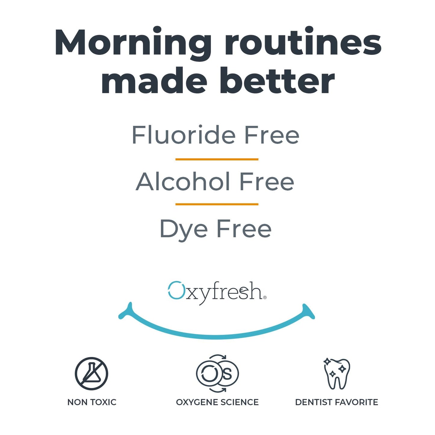 Oxyfresh Lemon Mint Mouthwash – SLS & Fluoride Free, Alcohol Free | 16 Fl Oz