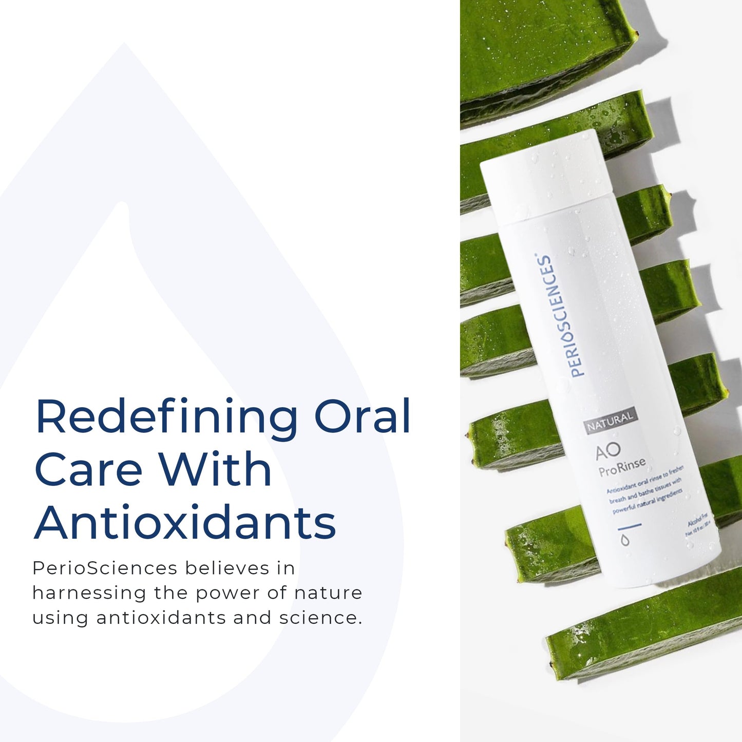 PerioSciences AO ProRinse Natural Mouthwash with Antioxidants and Amino Acids – Orthodontic Mouthwash – Fluoride-Free, 10 Fl Oz / 300ml