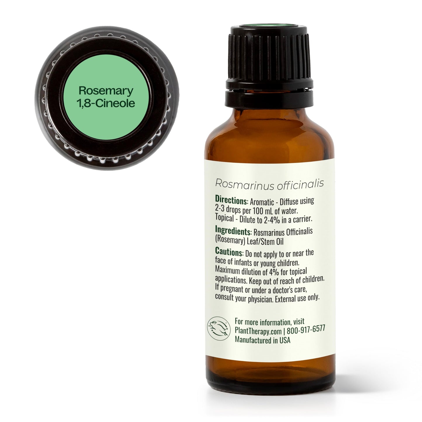 Plant Therapy Rosemary Essential Oil for Hair Growth – 100% Pure, Undiluted, Therapeutic Grade 30 mL (1 oz)
