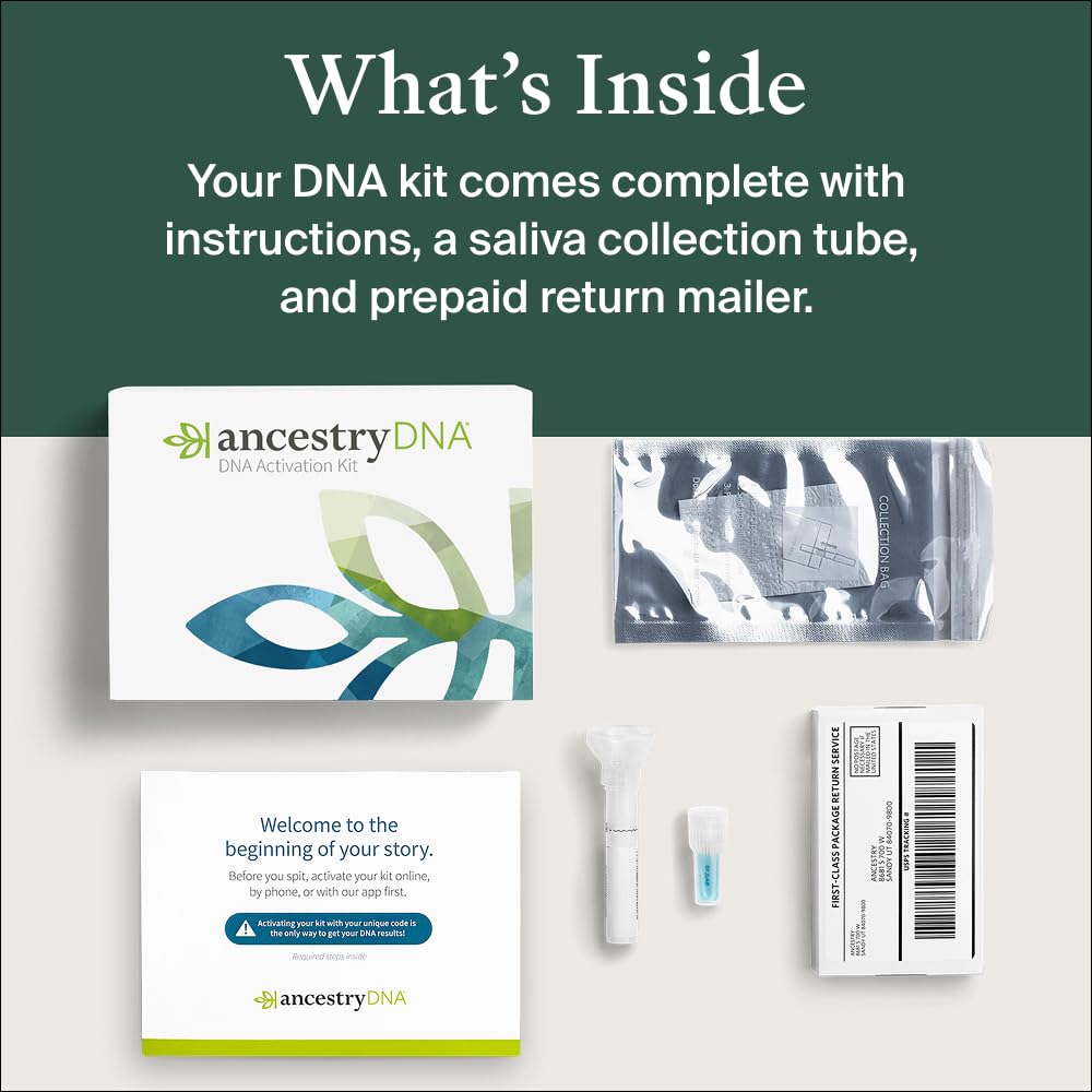 AncestryDNA Kit + 3-Month World Explorer Membership | Personalized Genetic Results