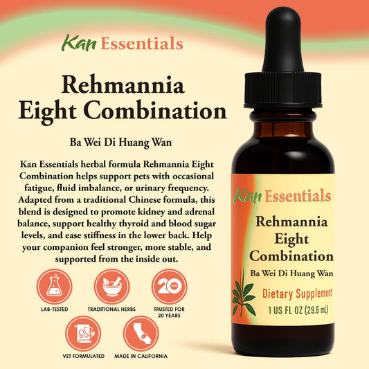 Kan Herbs Rehmannia Eight – Chinese Herbal Blend for Dogs & Cats | Kidney Health & Vitality