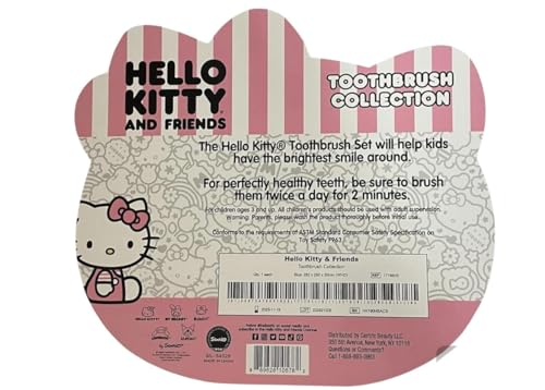 SANRIO Hello Kitty and Friends Toothbrush Collection – Set of 5 Kids' Brushes