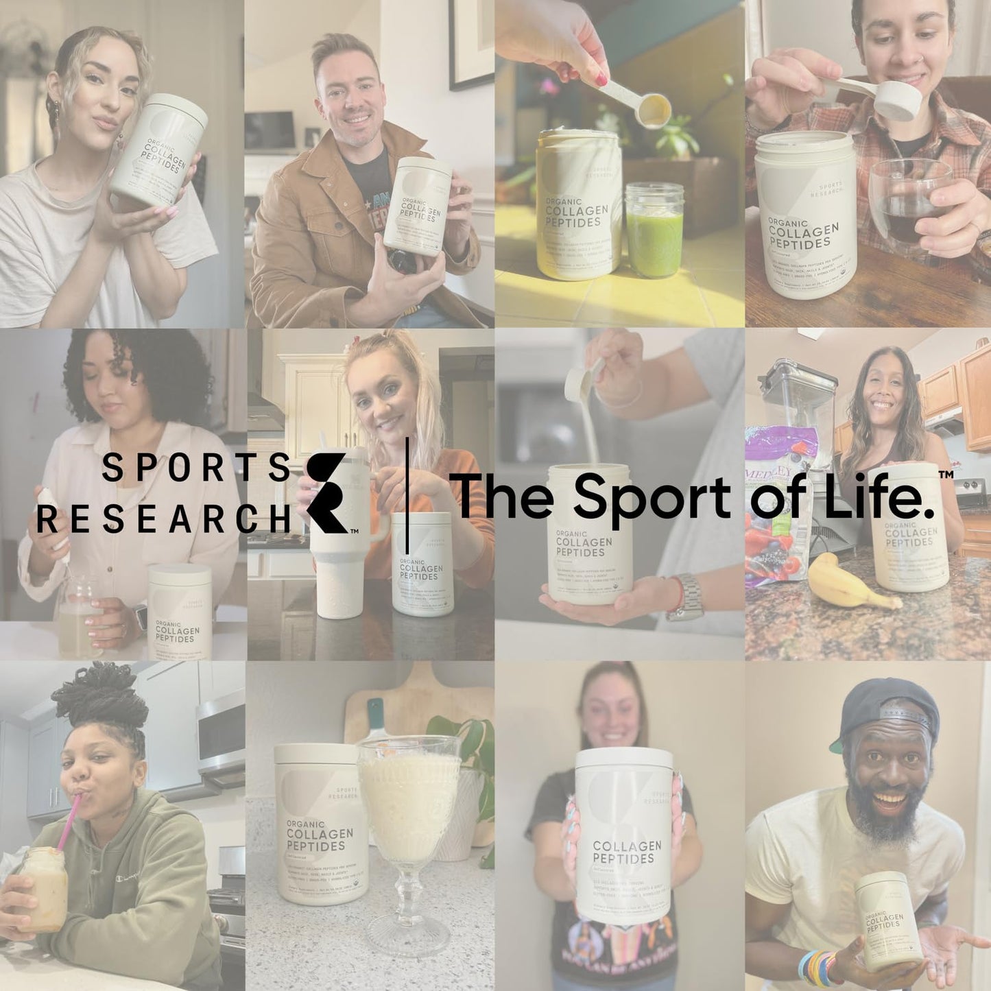 Sports Research Marine Collagen Peptides - Dark Chocolate for Hair, Skin & Joints