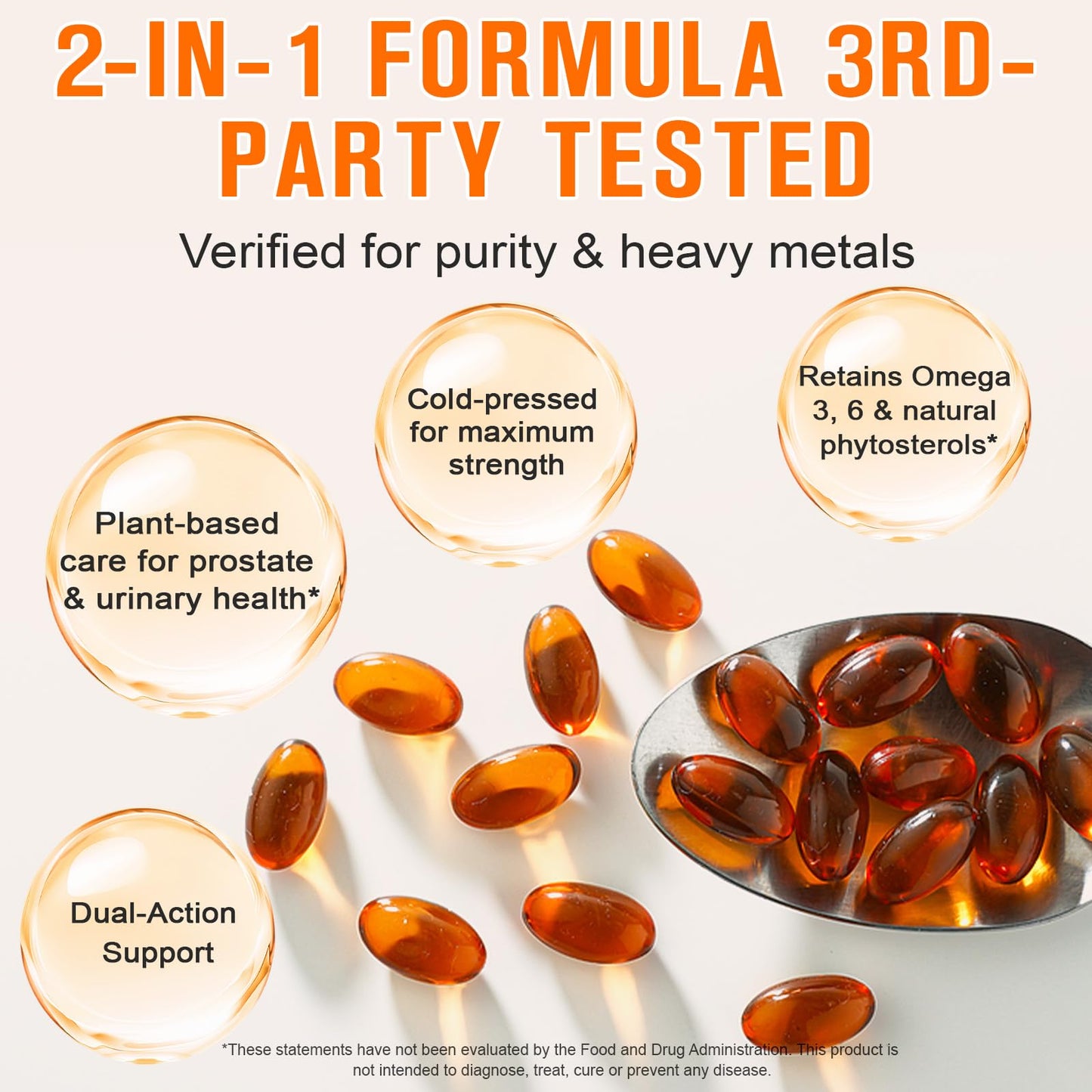 WHLH & WELL-BEING Pumpkin Seed Oil Capsules – 1000mg per Serving, 300 Count (Hair Growth)