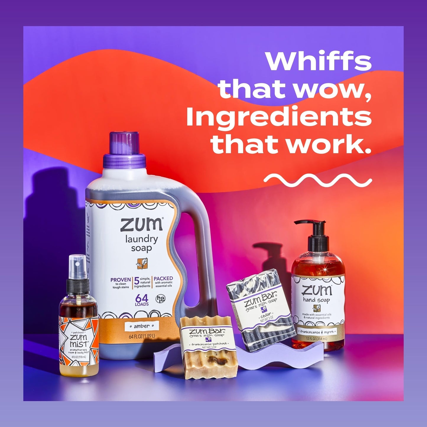 Zum Indigo Wild Mist Room & Body Spray – Amber Scent, 4 oz (2 Pack)