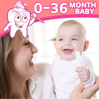 102PCS Baby Tongue Cleaner & Finger Toothbrush Set – 0-36 Months