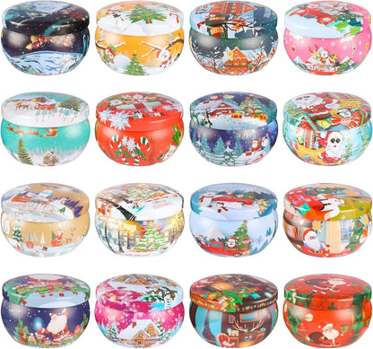 16pcs Christmas Scented Candles Set | 2.5oz Soy Wax Aromatherapy Gift for Women