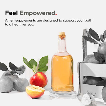 Amen Multi Collagen Peptides Capsules | 5 Types I-II-III-V-X + Hyaluronic Acid & Vitamin C | Grass-Fed, 90 Capsules