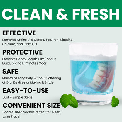 Pro Tech Retainer Cleaner – 180-220 Cleanings (0.17/Cleaning) – 22 Pack
