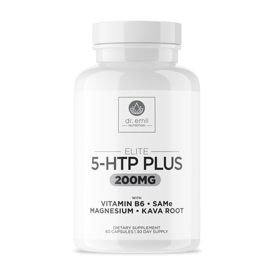200 mg 5-HTP Elite with Kava, Magnesium & SAM-e – Sleep & Wellbeing, 60 Capsules