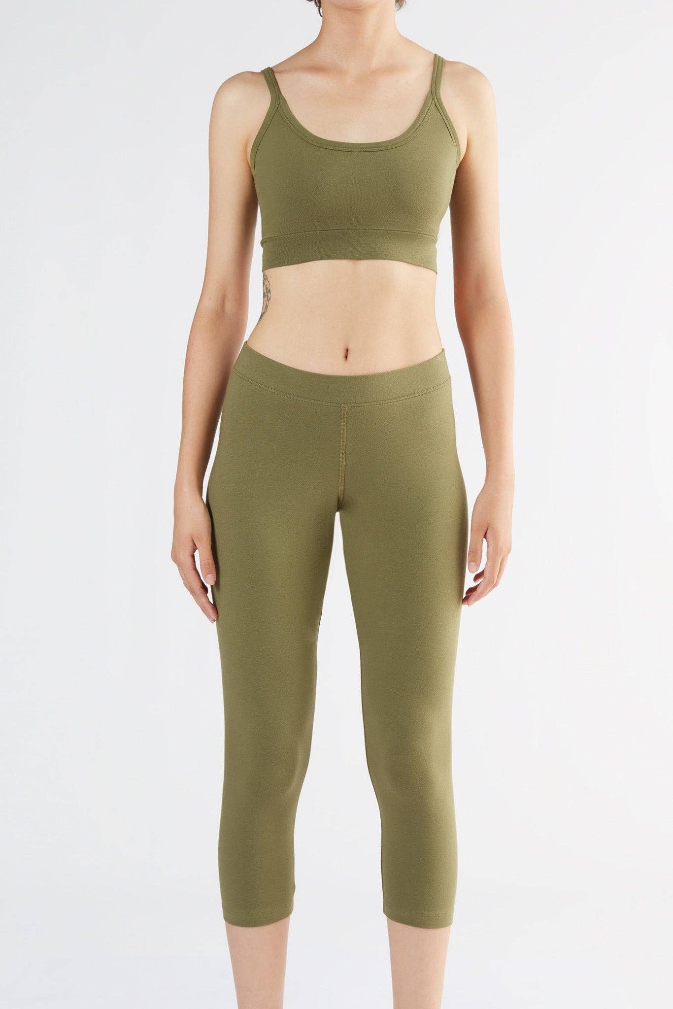 Organic Stretch 7/8 Leggings: Womens