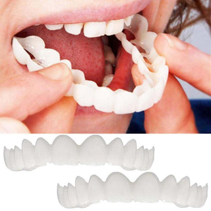 2 Pcs Temporary Adjustable Smile - Natural White, Comfortable for Men & Women