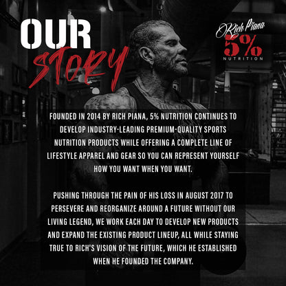 5% Nutrition Rich Piana Knocked Out Natural Sleep Aid Powder | Deep Sleep & Post-Workout Recovery | Honey Lemon Tea | 30 Servings
