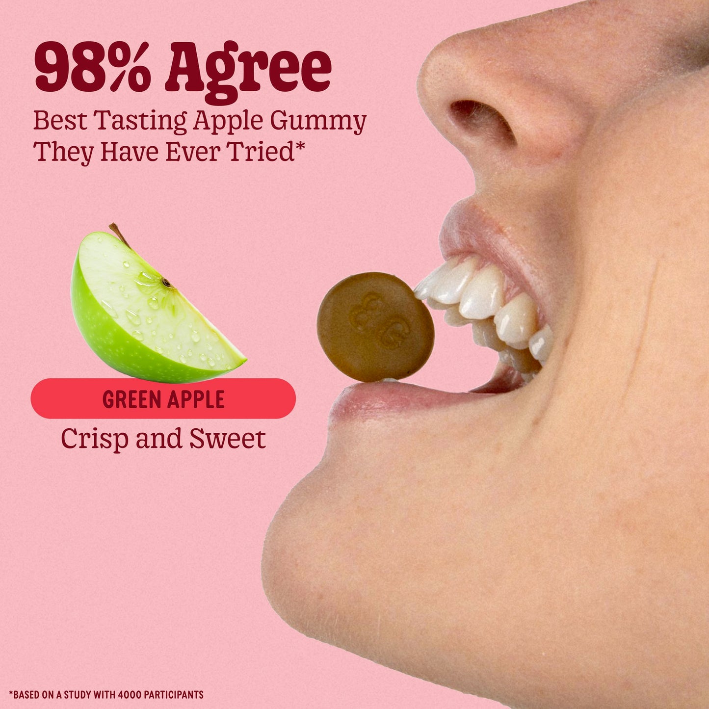 8Greens Daily Greens Gummies – Superfood Booster, Energy & Immunity (Apple)