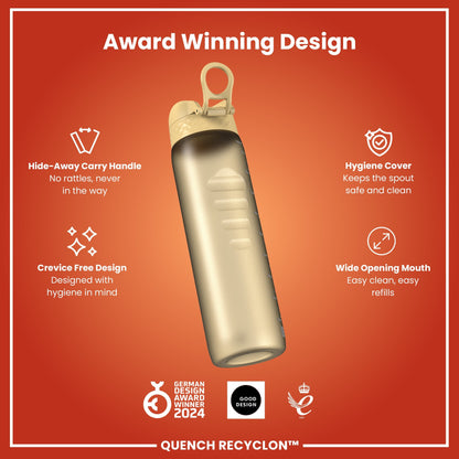 Leak Proof 1 litre Water Bottle, Recyclon, Desert, 1L