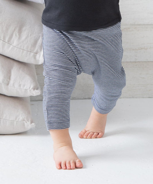 Organic Baby Stripy Jersey Leggings