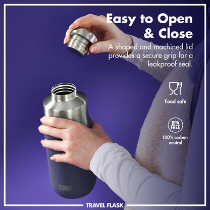 Luma Vacuum Insulated, Flask & Mug, Purple, 700ml (24oz)