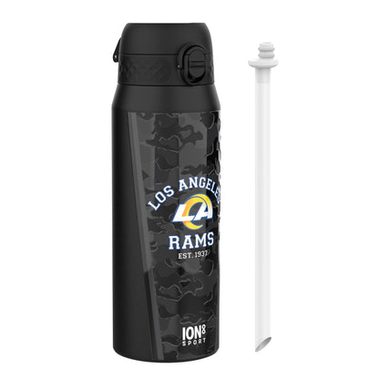 NFL x ION8 Insulated Steel Water Bottle, NFL Rams, 750ml (24oz)
