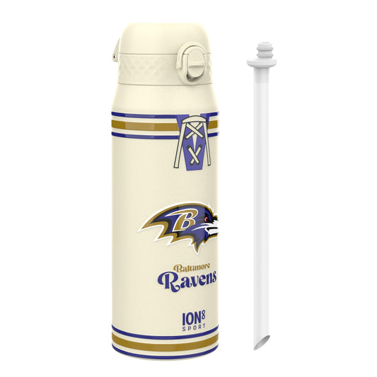 NFL x ION8 Insulated Steel Water Bottle, NFL Ravens, 750ml (24oz)