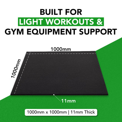 11mm Sprung PRO - Heavy Duty Gym Rubber Mats