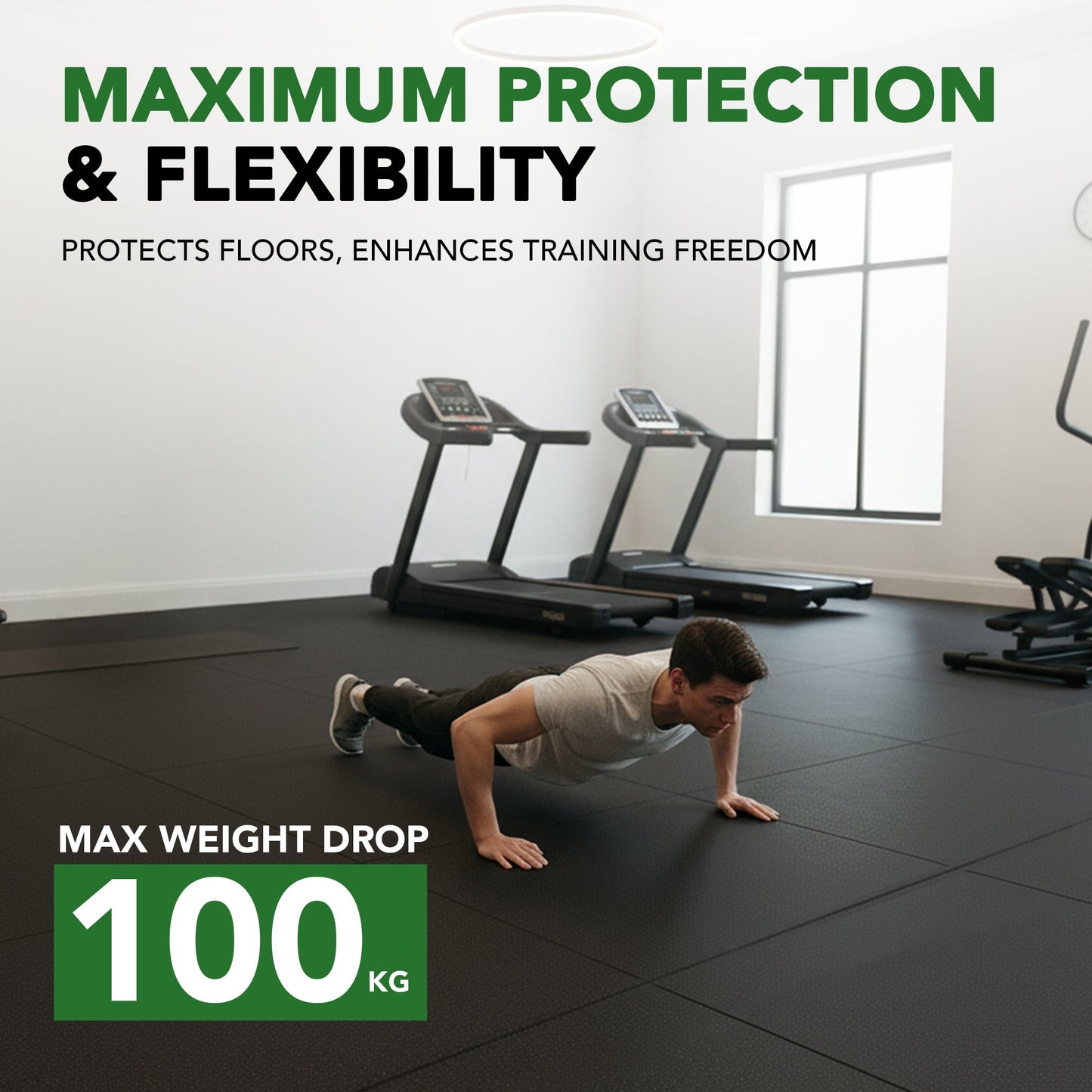 11mm Sprung PRO - Heavy Duty Gym Rubber Mats