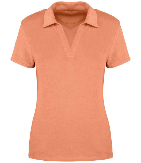 Organic Towel-feel Polo Shirt: Womens