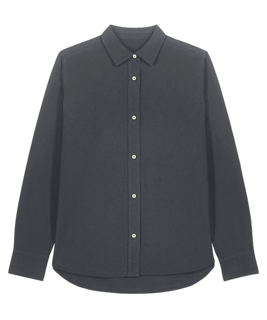 Organic Cotton Oxford Long Sleeve Shirt: Womens