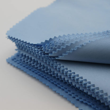 AAwipes Blue Microfiber Cleaning Cloths Bulk 100 (5.5x5.5 in) No Logo – Eyeglasses, Lenses, Screens (V1515)